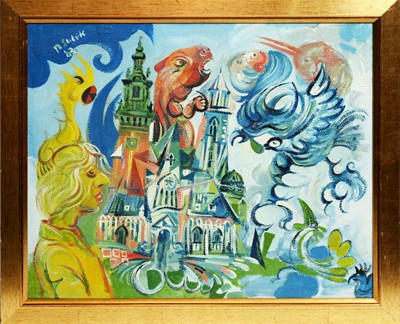 Lot 707 - Antoni Sulek - Mythical Beasts and Palace Shards | oil