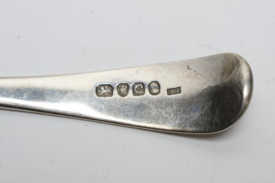 Lot 105 - A selection of 18th and 19th Century silver tablespoons