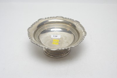 Lot 110 - A silver bowl, by Walker & Hall