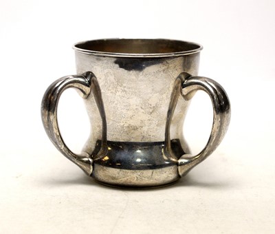 Lot 113 - An American sterling silver tyg, by Gorham