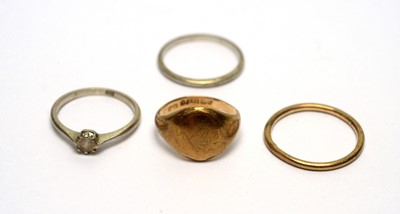 Lot 172 - Four gold rings