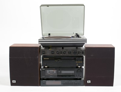 Lot 132 - An STD 305M turntable with SME arm; an Audiolab 8000A amplifier; & other hi-fi components