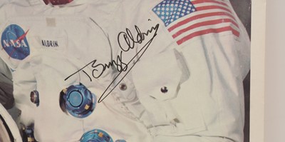 Lot 711 - Apollo XI: a set of three signed NASA official portrait photographs of Neil A. Armstrong, Edwin (Buzz) E. Aldrin, Jr., and Michael Collins