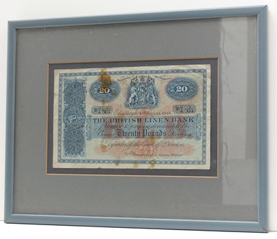 Lot 441 - The British Linen Bank twenty pound (£20) note
