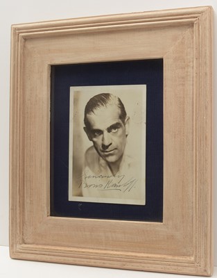 Lot 714 - Boris Karloff (1887-1969): signed black and white photograph