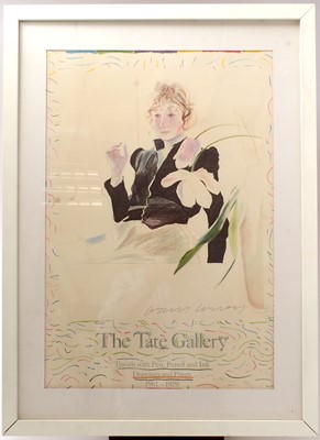 Lot 716 - David Hockney (1937-): a signed poster for The Tate Gallery