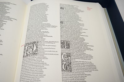Lot 430 - The Folio Society: The Works of Geoffrey Chaucer.