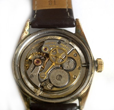 Lot 523 - Rolex Oyster Precision: a gilt steel cased wristwatch