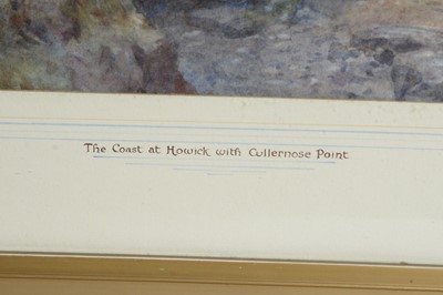 Lot 837 - James Brown - The Coast at Howick with Cullernose Point | watercolour