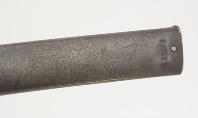 Lot 752 - A French 19th Century Chassepot rifle bayonet