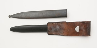 Lot 758 - A Spanish WWII bayonet and a Swiss SIG bayonet