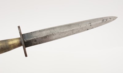 Lot 759 - An English 2nd Pattern Fairbairn-Sykes commando knife, and another