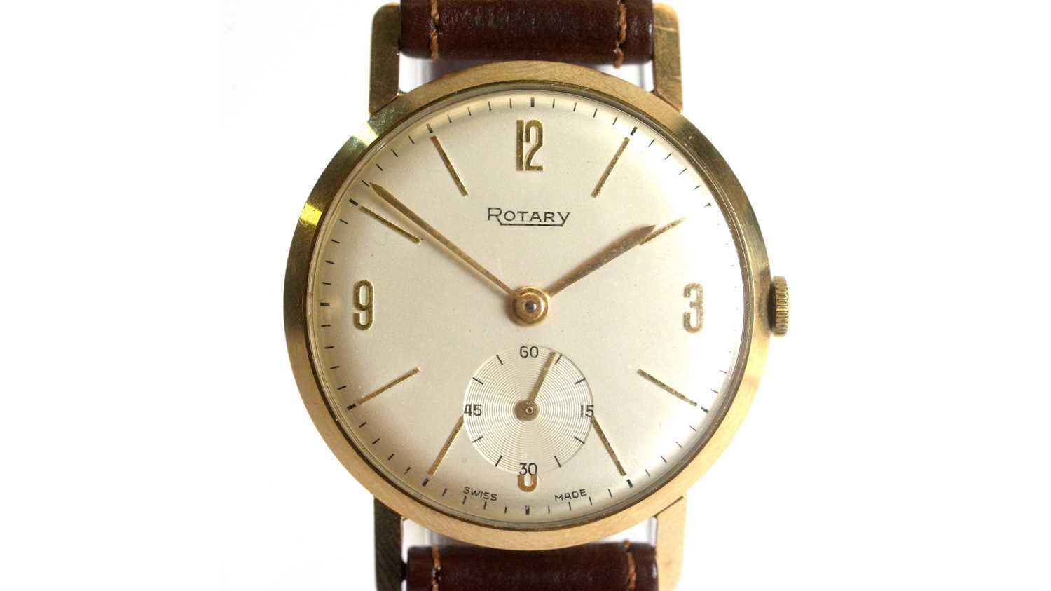 Lot 531 - Rotary: a 9ct yellow gold cased wristwatch