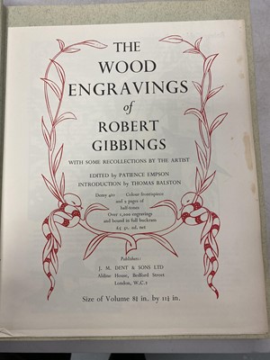 Lot 457 - A collection of books by and relating to Robert Gibbings.