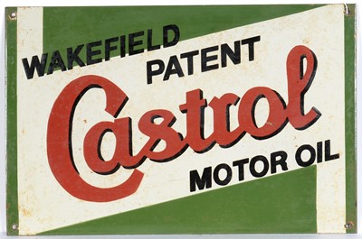 Lot 584 - Castrol enamel advertising sign