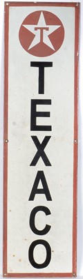 Lot 589 - Texaco enamel advertising sign