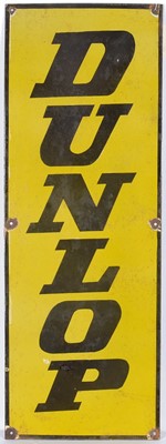 Lot 590 - Dunlop enamel advertising sign