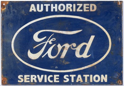 Lot 614 - Ford enamel advertising sign