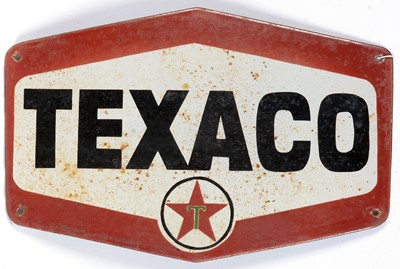 Lot 618 - Texaco enamel advertising sign