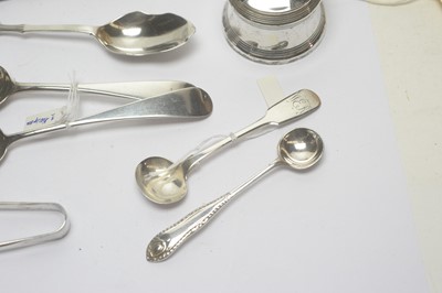 Lot 148 - Newcastle silver; Liberty teaspoon and other items.