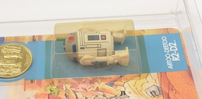 Lot 105 - Kenner Star Wars Droids Artoo-Deetoo R2-D2 figure, with coin, later carded.