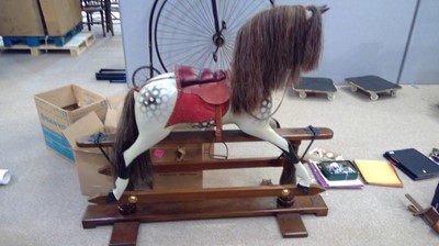 Lot 33 - Stevenson Brothers: a fine painted wooden rocking horse