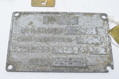 Lot 793 - Tally Plates.