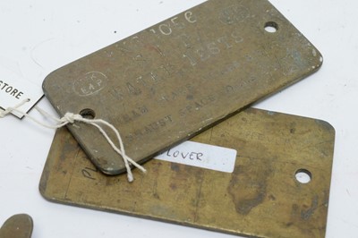 Lot 793 - Tally Plates.