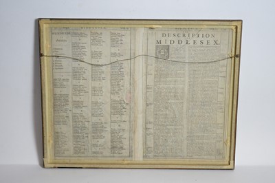 Lot 1 - John Speed - Map of Middlesex | hand-tinted copperplate engraving
