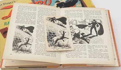 Lot 340 - Disney's Zorro book illustrations, book and game