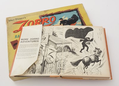Lot 340 - Disney's Zorro book illustrations, book and game