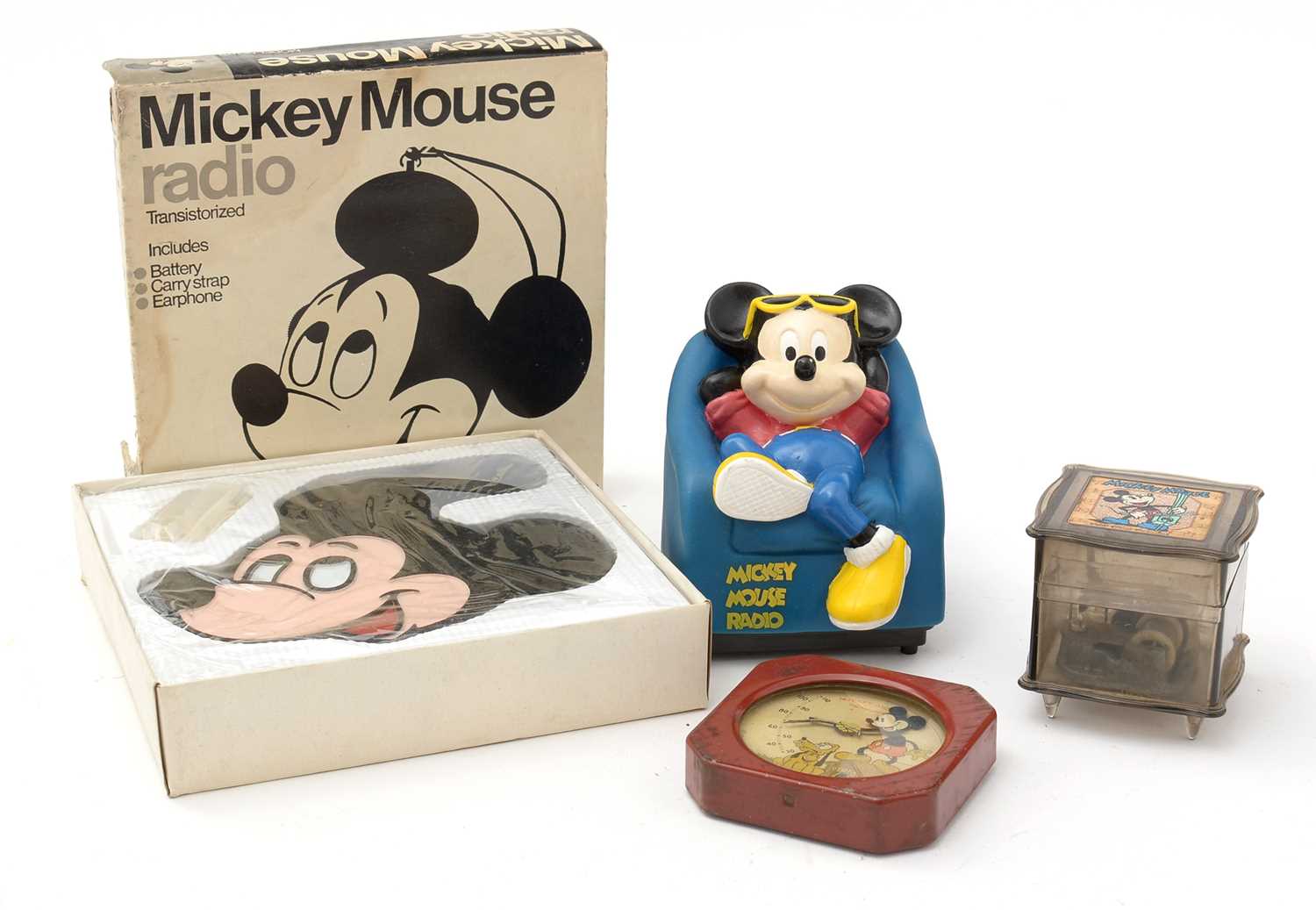 Lot 357 - Walt Disney Productions Mickey Mouse radios and other items
