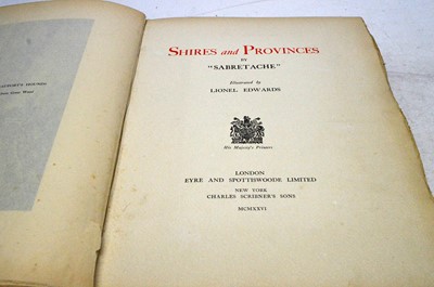 Lot 69 - Lionel Edwards Shires and Provinces.