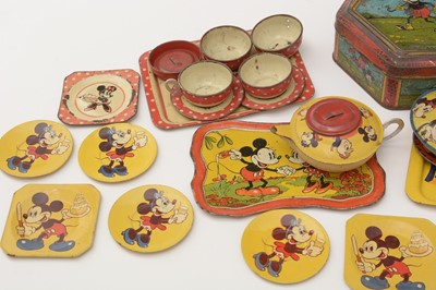 Lot 358 - Walt Disney Production tin teawares.