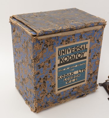 Lot 360 - Kodatoy Universal Model Safety Film Projector; and other Disney reels and films.