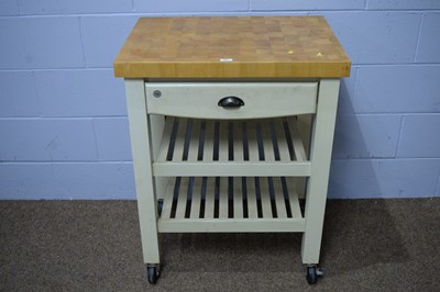 Lot 35 - T & G Woodware, Bristol, England: a butcher's style kitchen island.