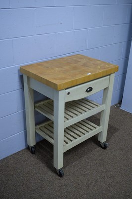 Lot 35 - T & G Woodware, Bristol, England: a butcher's style kitchen island.