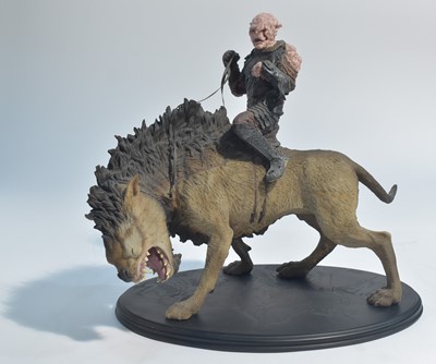 Lot 209 - Sideshow Weta Collectibles: The Lord of the Rings, Gothmog with Warg polystone statue