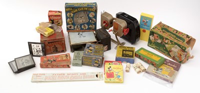 Lot 376 - Johnson Disney Film Strip Projector; and other related items, various.