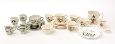 Lot 390 - A selection of Walt Disney Productions ceramic teawares.