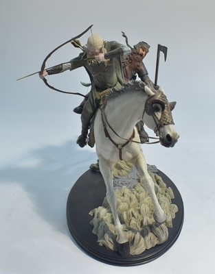 Lot 211 - Sideshow Weta Collectibles: The Lord of the Rings, Legolas and Gimli on Arod polystone statue