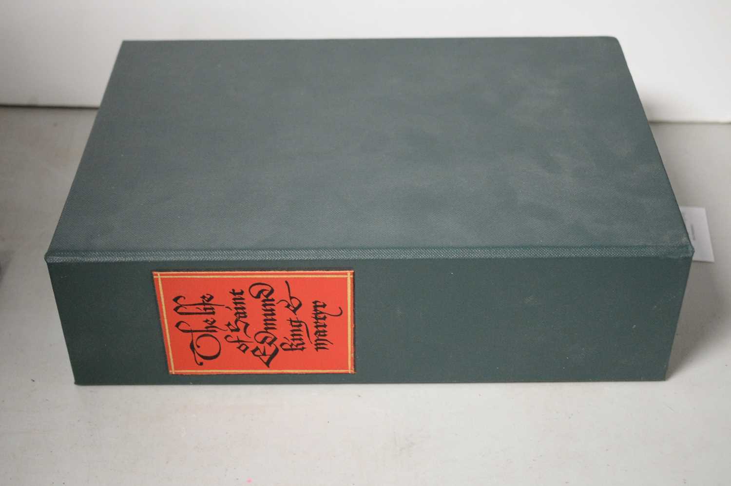 Lot 422 - The Life of Saint Edmund King and Martyr, Folio Society volume.