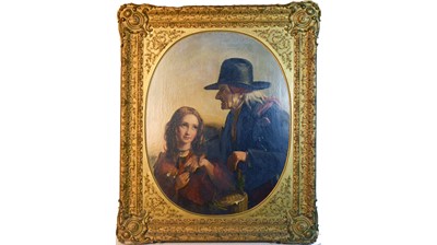 Lot 932 - Edward William John Hopley - Little Nell and Her Grandfather | oil