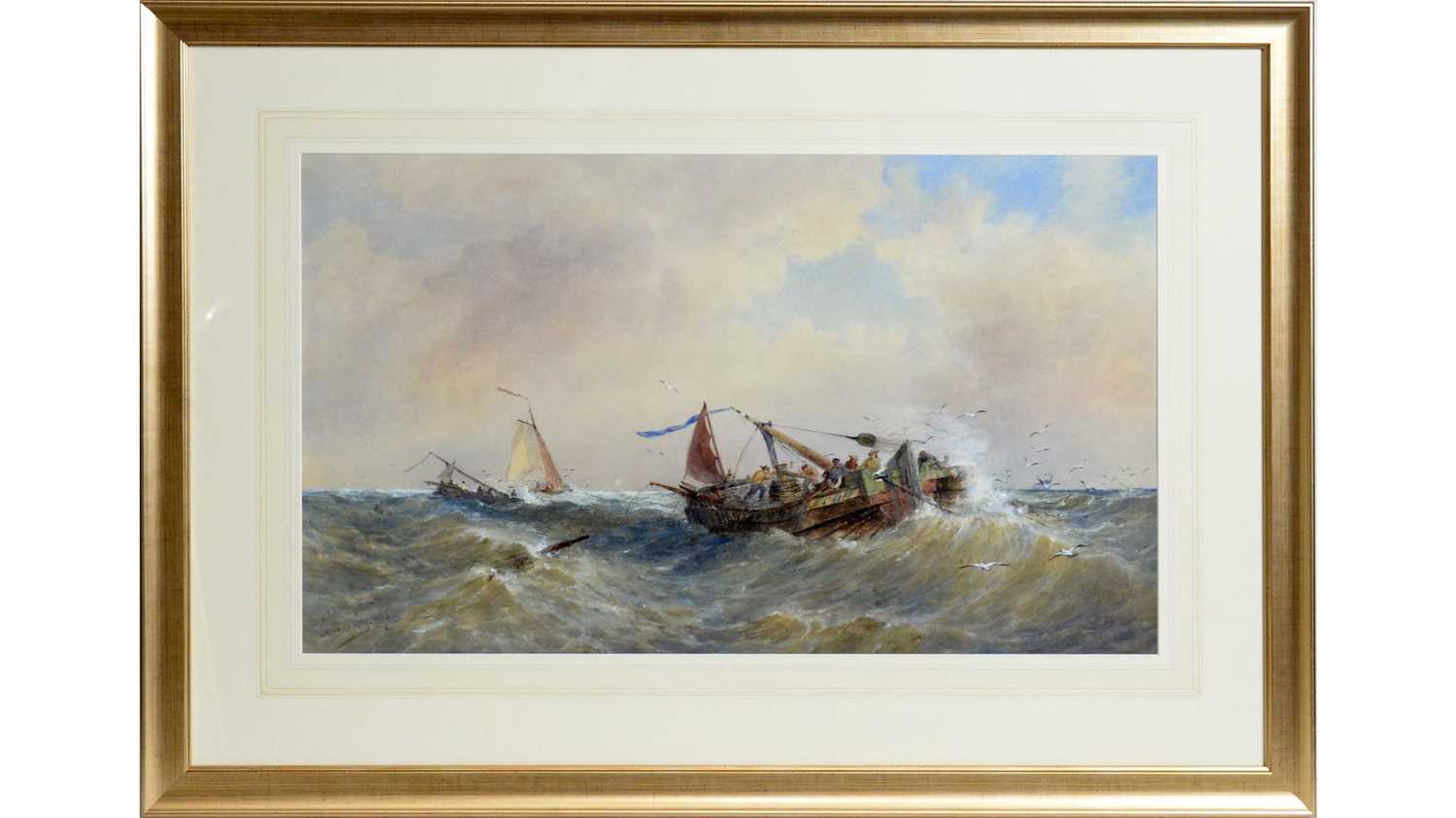 Lot 830 - Thomas Bush Hardy - Winding in the Catch | watercolour