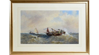 Lot 830 - Thomas Bush Hardy - Winding in the Catch | watercolour