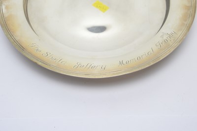 Lot 168 - A silver armada type dish, by Reid & Sons