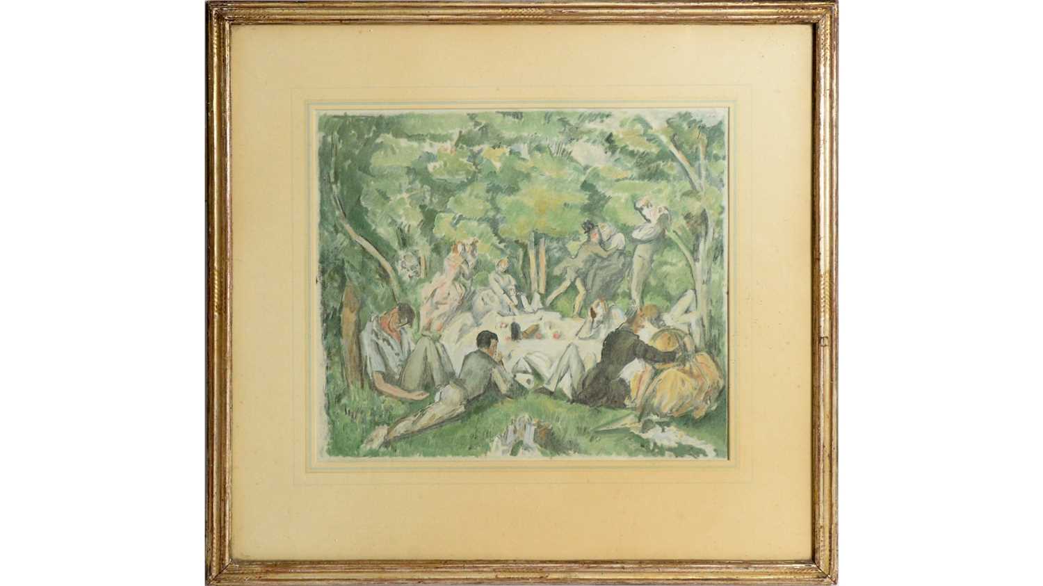 Lot 593 - After Paul Cezanne - Le Dejeuner sur l'herbe | colour lithograph
