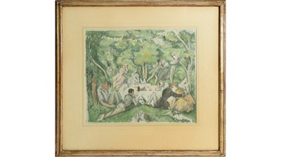 Lot 773 - Paul Cezanne - Le Dejeuner sur l'herbe | colour lithograph