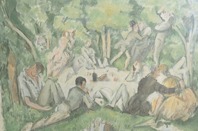 Lot 593 - After Paul Cezanne - Le Dejeuner sur l'herbe | colour lithograph