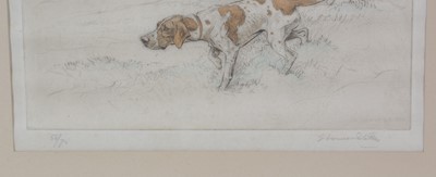 Lot 6 - George Vernon Stokes - Pointers on the Moor | limited edition etching